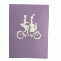 pop-up klassiek huwelijk kaart